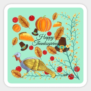 Happy Thanksgiving Sticker